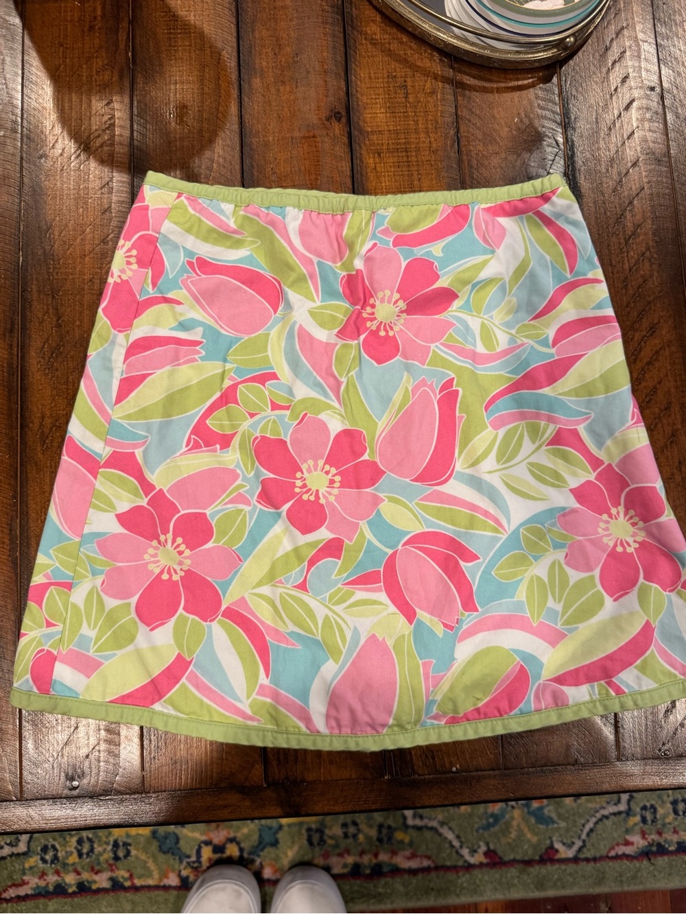Lilly Pulitzer Adjustable and Reversible Floral Girls' Skirt